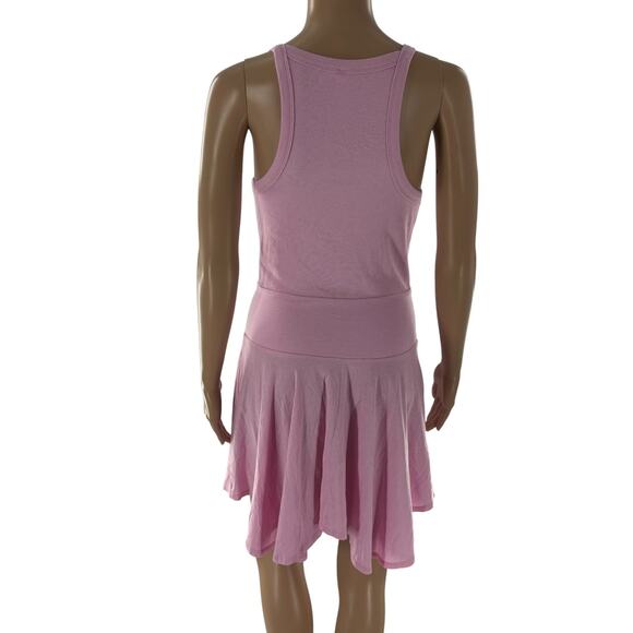 Anthropologie Daily Practice Pink Half Pipe Mini Dress - Picture 7 of 11